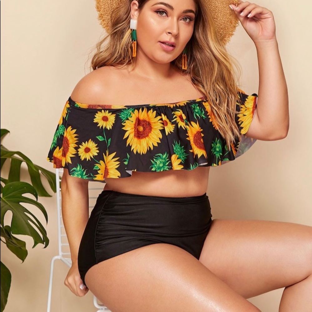 Sunflower Print Bikini